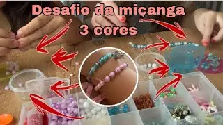 Desafio de 3 cores com minha prima: Pulseiras de miçangas-qual a mais bonita?/ Vlog da Milli