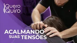 Sessão de massoterapia para relaxar