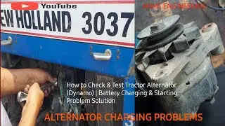 How to Check & Test Tractor Alternator (Dynamo) | Battery Charging & Starting Problem Solution