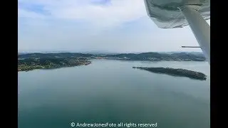 An aerial photography tour of Lago Trasimeno, Umbria, Italy