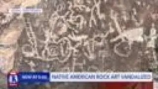 Native American Rock Art Vandalized