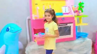 Kids Pretend Play Kitchen Toys & Cooking Vegetable Soup! 🌶️ Funny Reactions