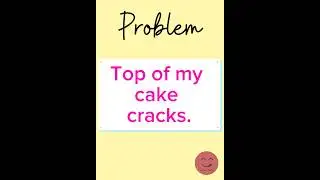 Why top of the cake cracks? #shorts