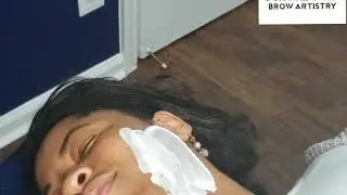 Full Face Wax feat. Caressa Brow Artistry Cream Depilatory Wax