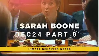 The Disturbing Behavior Of Sarah Boone In Jail