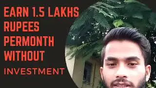 EARN MONEY 1.5 LAKHS RUPEES PERMONTH !