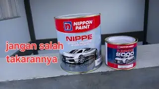 Cara mencampur epoxy nippe premier nippon paint 