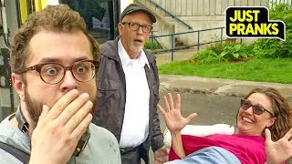 Her Fake Hand Snapped in the Door! 😳🖐️😂 | Just Pranks