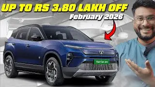 Tata February 2026 Mega Discounts 😱⚡ Up to ₹3.80 Lakh Off on Curvv EV & Harrier EV 🚗 ! motoautocar