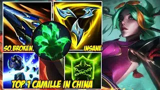 WILD RIFT CHINA TOP 1 CAMILLE - THE CLEANEST CAMILLE HOOKSHOT PLAYS EVER