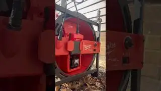 How to Unclog a Sewer line. Using Milwaukee chain snake #nothingbutheavyduty