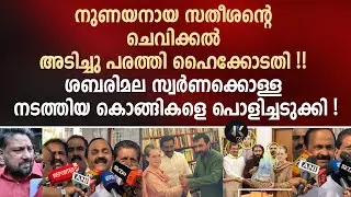 നുണയനായ സതീശന്റെ ചെവിക്കൽ അ_ടിച്ചു പരത്തി ഹൈക്കോടതി! vd satheesan | unni krishnan potti | sabarimala