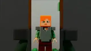 LEGO Minecraft Hardcore Stop Motion #minecraft #shorts