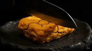 Cutting a Japanese Omelet... but it's MOLTEN LAVA? 🌋🍳 (Sizzling ASMR)