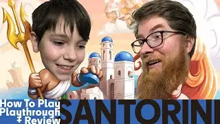 Santorini - How to Play, Playthrough & Review - with special guest