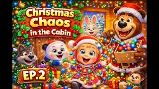 Christmas Chaos in the Cabin 🎅 | Girl & Bear Christmas Story | Kids Holiday Episode 2 @MashaBearEN