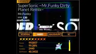 [DJ MAX] SuperSonic ~Mr. Funky Dirty Planet Remix~ Hard Full Combo [99.09%]