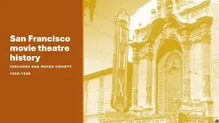 San Francisco movie theatre history 1920-1929