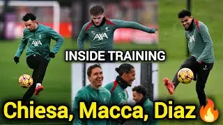Inside Training: Mac Allister Crazy skill, Diaz & Tsimikas🔥 Chiesa, Elliott & Jota fully Ready