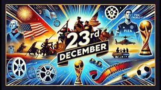 December 23rd: Iconic Moments in History, Sports, and Entertainment