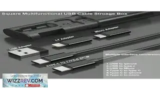 Travel Multi Functional Adapter Kit Fpr Charging & Data Transfer Traveling USB Cables