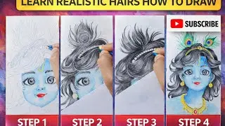 Realistic Hair Pencil Shading Technique|| Beginner Tutorial 