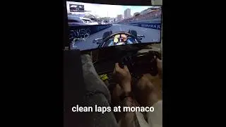 clean laps at circuit de monaco #f1 #mozaracing #simracing  #nextlevelracing #racingsimulation