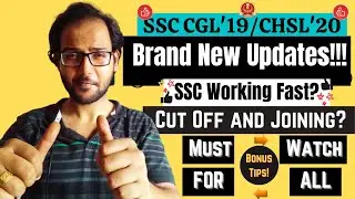 SSC CHSL 2020 & CGL 2020 2019 | New Updates and Cut Off Analysis | Made For SSC