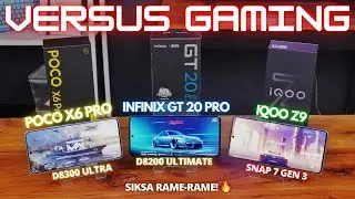 SIKSA RAME-RAME!🔥 VERSUS GAMING Poco X6 Pro vs Infinix GT 20 Pro vs Iqoo Z9 Indonesia! ADU 4 JUTAAN!
