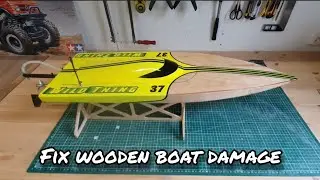 RC boat build: How to fix / damage repair