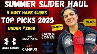 5 BEST SLIDERS/FLIP FLOP/SLIPPERS UNDER 2000 FOR MEN 🔥 MYNTRA Haul Review 2025 | Men Sliders 2025