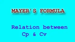 Mayer's formula