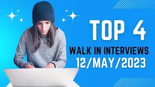 Walk In Interview 12 may 2023 Mega Walk-In Drive- International Chat Process(Sales) IntouchCX