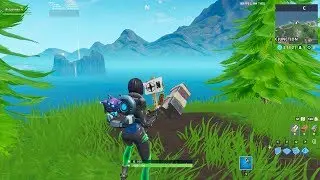 Fortnite Fortbyte #32 Accessible by wearing the Kyo Pet Bling at the Most Northern Point