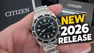 NEW 2026 RELEASE 38mm Dive Watch! CITIZEN NJ0221-50E Unboxing Video
