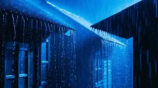 Heavy Night Rain & Deep Thunder Sounds for Deep Sleep, Rain Sound for Sleep Thunder Storm Night Road
