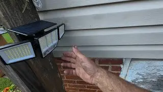 Motion Sensor Solar Outdoor Lights -Unboxing/Review