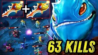 OMG 1250GPM x2 Divine Rapier Puck Hard Carry The Game 63Kills Insane Damage Dota 2