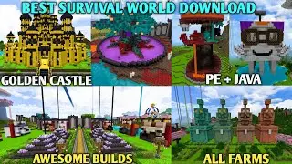 Best Survival World For Minecraft Pocket Edition 1.21 || Best Survival World Download Link