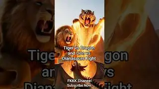 Tiger Vs Dragon,Fight, Lion Vs Dianasours Fight Cartoon #cartoon #cartoonshorts #funny