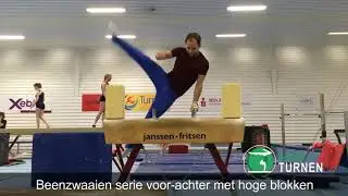 Scharen leren - Turnen methodische oefeningen voltige