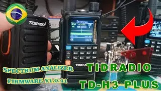 ATUALIZA&Ccedil;&Atilde;O DE FIRMWARE V1.0.41 TIDRADIO TD-H3 PLUS VIA USB-C - COM ANALIZADOR DE ESPECTRO