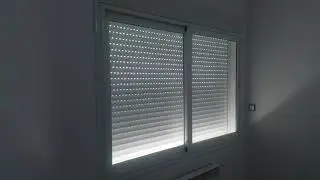Fen&ecirc;tre coulissante avec volet roulant &eacute;lectrique produit espagnol alumafel