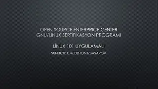 UNİX, Linux ve bu Eğitim Hakkında