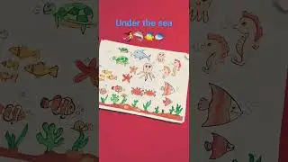 #Arvi's art 🎨 # 🐡🐟 Under the sea 🌊#🧜&zwj;♀️🏊&zwj;♂️🐳🐬🦀🦐🦑#