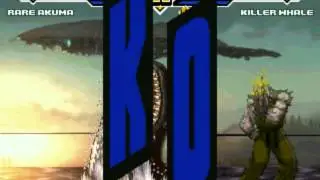 MUGEN: 4 characters vs Killer Whale