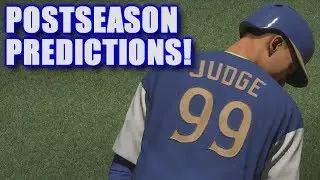 MY 2017 MLB POSTSEASON PREDICTIONS! | MLB The Show 17 | Wild Card Event