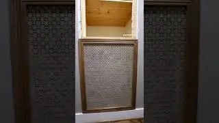 How to DIY a decorative air return vent cover: tutorial link in comments #homedecorhacks #homedecor