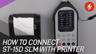 Connecting ST-15D Class-1 Sound Level Meter GPS with Bluetooth Portable Printer
