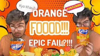 Eating only Orange food challenge for 24 hrs *EPIC FAIL?!* |orange food